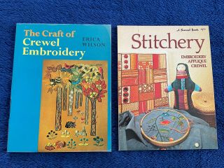 Vintage Crewel Embroidery Books