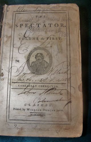 The Spectator 1757 Glasgow Americans & Indians World Travel Reviews Of Plays Etc
