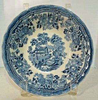 Vintage Myott Meakin Tableware Tonquin Blue England Set Of 4 Cereal Bowls