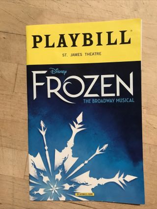 Frozen Playbill Mar 2018 Broadway Opening Night Patti Murin Caissie Levy
