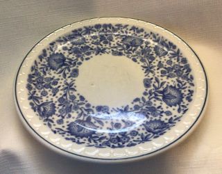 Vintage Syracuse China Econo Rim Blue Roxbury 8 Inch Luncheon Plate