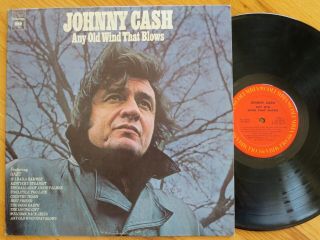 Rare Vintage Vinyl - Johnny Cash - Any Old Wind That Blows - Columbia Records Kc 32091
