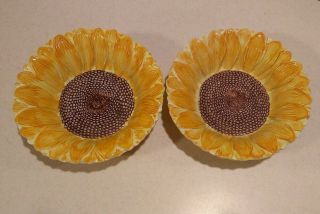 2 Vintage Sunflower Bowl Bassano Italy
