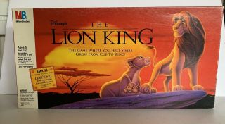 The Lion King Board Game Disney Milton Bradley Vintage 1993 Board Game Complete