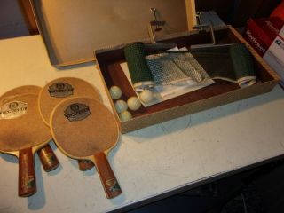 Vintage Harvard Table Tennis Set