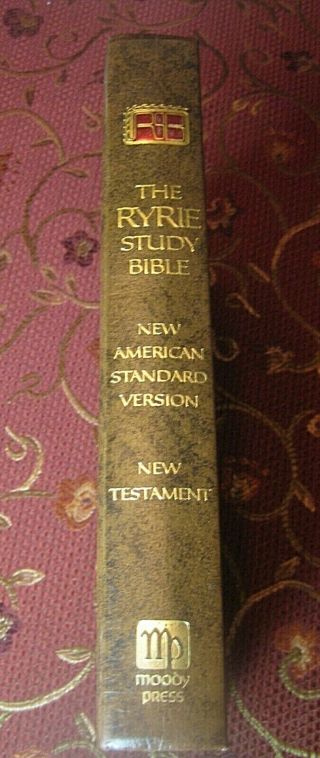 RYRIE STUDY BIBLE American Standard NASB,  TESTAMENT,  Vintage 1978 HB HC 3