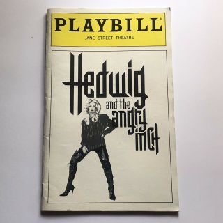 Playbill Hedwig Angry Inch Jane Street Theatre May 1998 John Cameron Mitchell