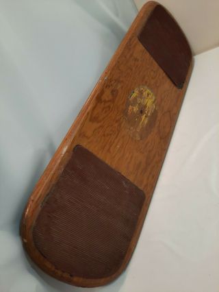 Vintage Bongo Board Balance Trainer Surf Skate Game Wood Board Only