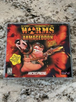 Worms: Armageddon Vintage Team 17 / Microprose / Hasbro Windows Pc Cd - Rom Game