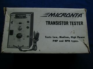 Vintage Micronta Dynamic Transistor Tester - No.  22 - 024 - Box - Mfd Japan Tandy