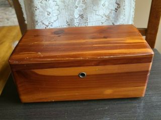 Vintage Lane Cedar Chest Jewelry Trinket Box With Key Dothan Al Graduation Gift