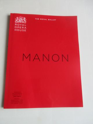 2011 Manon Royal Opera House Royal Ballet Programme,  Ticket