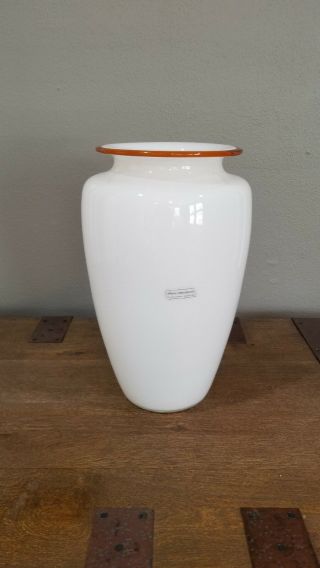 Huge Signed Murano Glass Vase By Lino Tagliapietra For Effietre International