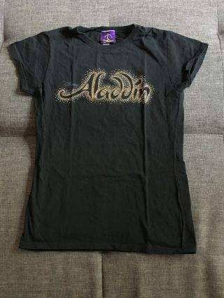 Aladdin Disney Broadway Official Shirt Black W Rhinestones,  Size M For Bcefa