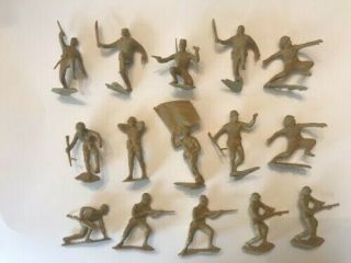 Vintage Marx Japanese Infantry Ww2 Toy Soldiers Mcmlxiii