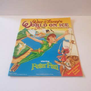 Walt Disney World On Ice Starring Peter Pan 1992 Poster Cond