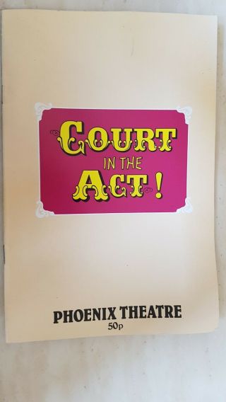 Theatre Programme Court In The Act Avril Elgar Michael Denison Gabrielle Drake
