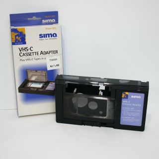 Vintage Sima Vhs - C Cassette Adapter.  Model Sca : Play Vhs - C In Any Vcr