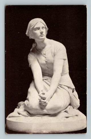 Sculpture,  Joan Of Arc,  Hen I - Michel - Antoine - Chapu,  Vintage Postcard