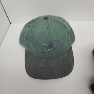 Vintage Dekalb Seed Adjustable Snapback Hat,  K Products Brand,  Green & Gray