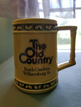 Busch Gardens Williamsburg Va The Old Country Theme Park Mug Stein Vintage