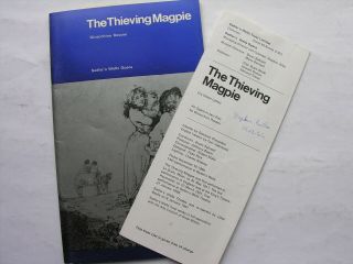 1966 The Thieving Magpie Rossini Sadler’s Wells Opera John Fryatt Bryan Balkwill