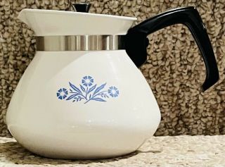 Limited Corning Ware 6 Cup Blue Cornflower P - 104 Spice Of Life Tea Pot/lid