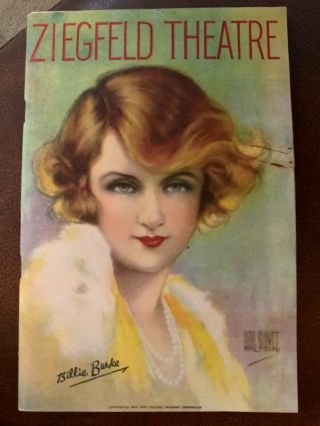 1930 Ziegfeld Follies Theatre Program Ed Wynn In Simple Simon Billie Burke Cover