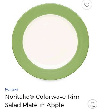 Noritake Colorwave (rim) Salad Plate 8.  25 " Rim - (check All The Colors)