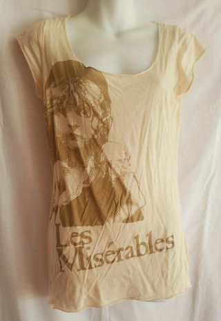 Les Miserables T - Shirt In Cream Size L