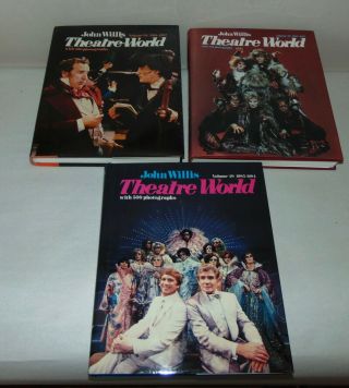 Three Vintage Books Theatre World John Willis 1983 - 1985 Many Photos