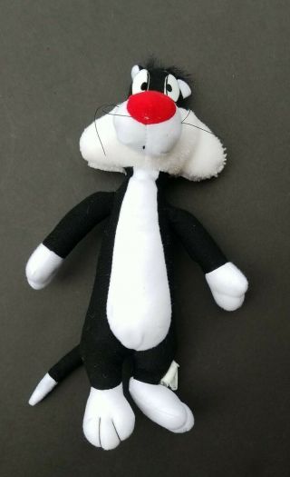 Vintage 1997 Warner Bros Looney Tunes Sylvester Cat Plush Toy 11 " Play By Play