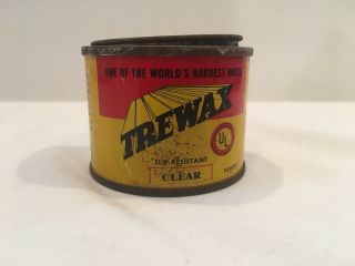 Vintage Trewax Floor Wax Tin