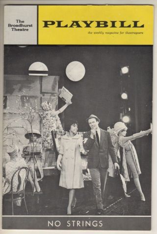 " No Strings " Playbill 1963 Richard Kiley & Diahann Carroll Richard Rodgers