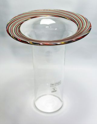 Murano Glass Vase Italy Effetre International Lino Tagliapietra