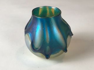 Charles Lotton 3” Bud Vase Art Glass 1975