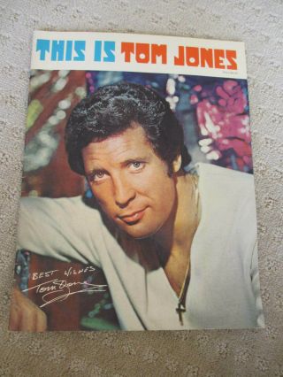 " This Is Tom Jones " 1970 Concert Tour Program Book Vintage Tv Show