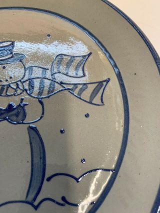 Vintage Beaumont Brothers Pottery BBP Blue Salt Glaze 9 