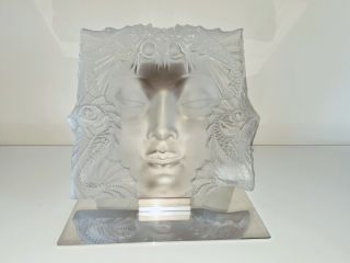 Lalique Masque De Femme Panel 12.  5 " X12.  5 "