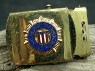 Vintage Brass Cmtc Citizens Military Training Camp Belt Buckle (c31)
