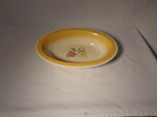 Lovely Susie Cooper Art Deco Hp Dresden Spray Oval Serving Bowl - Nr