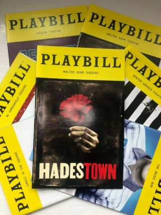 Hadestown 2019 Playbill Broadway Cast Reeve Carney Eva Noblezada