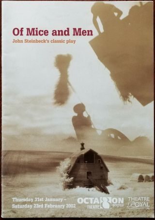 Of Mice And Men By John Steinbeck,  Octagon Theatre Programme 2002