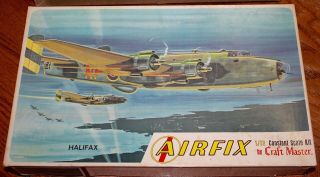 Vintage 1/72 Airfix Handley Page Halifax Model Kit 1501 - 150 ©1967