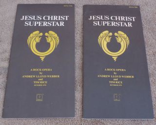 Qty: 2 1970 Lyric Insert Booklet From Jesus Christ Superstar Double Lp Album
