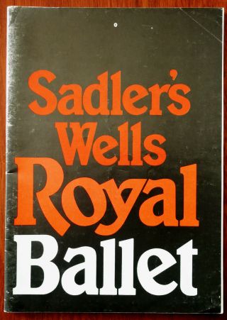 Sadler’s Wells Royal Ballet,  Grand Theatre Leeds Programme 1980