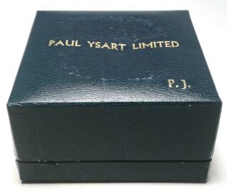 Paul Ysart Signed Millefiori Butterfly in Latticinio Basket Paperweight PJ Box 5