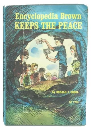Encyclopedia Brown Keep The Peace Vintage Paperback 1975 Scholastic Tx 1985