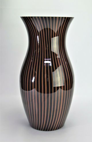 Murano Glass Vase Designed By Lino Tagliapietra For Effetre International 15 "