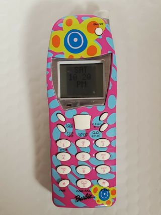 Rare Vintage 2001 Barbie Nokia Cell Phone Toy.  Hard To Find Collectable